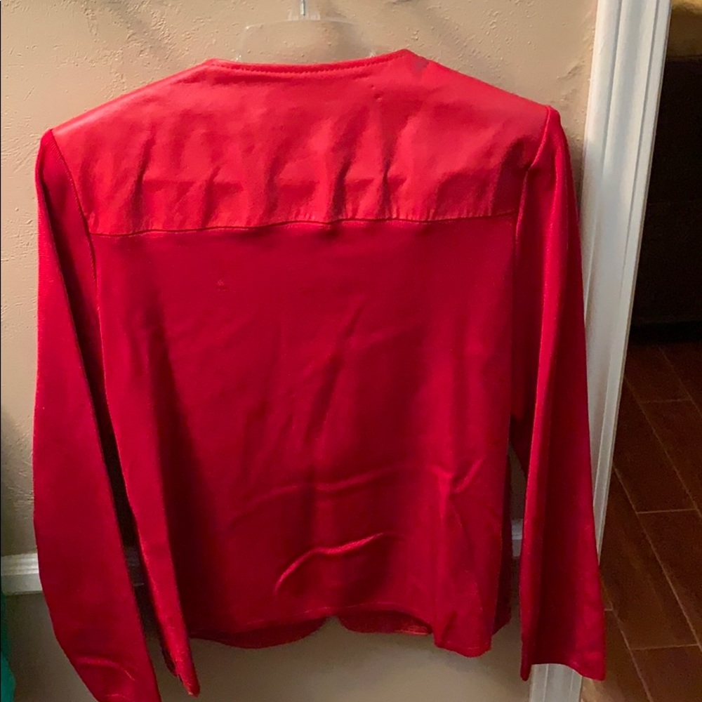 Red leather jacket - Picture 3 of 3